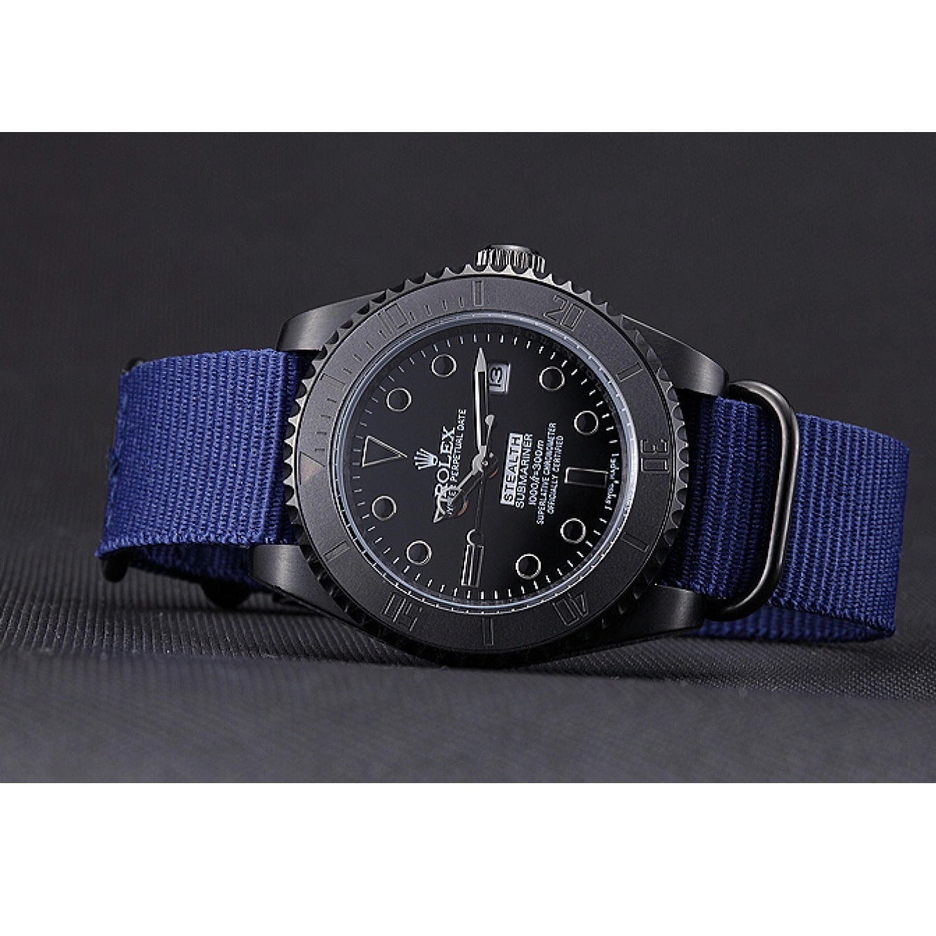 Rolex aaa copy Rolex Stealth Submariner 621994 Blue 0718